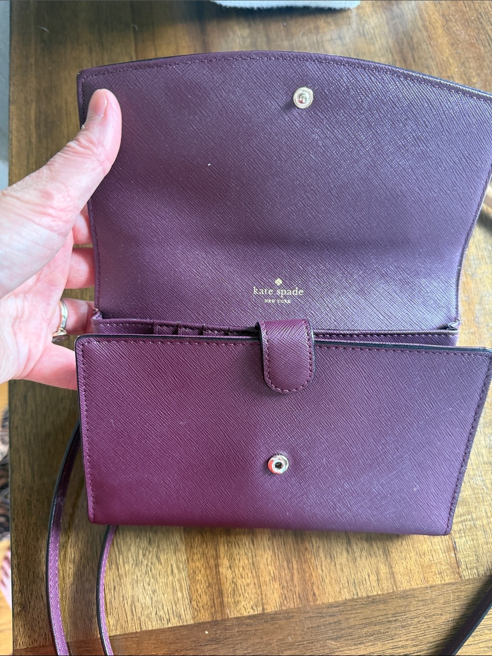 Kate Spade Women's Dark Plum Crossbody Shoulder Bag - Picture 10 of 13